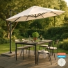 Ombrellone giardino 3 metri braccio decentrato alluminio Paradise Promozione