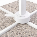 Ombrellone da giardino in alluminio palo decentrato per casa e locali 3x3m Paradise White Prezzo