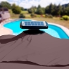 Ombrellone palo decentrato a braccio orientabile con luce solare Led 3x3m Paradise Brown Light Caratteristiche