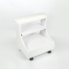Poggiapiedi pedicure estetica con cuscino cassetto e 4 ruote Kaekoon Misure