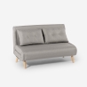 Divano letto soggiorno 2 posti stile scandinavo tessuto Elettra Vendita