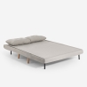 Divano letto soggiorno 2 posti stile scandinavo tessuto Elettra Saldi
