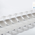 Stock 20 Lettini da Spiaggia Prendisole in Alluminio con Tettuccio Nettuno Promozione