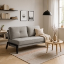 Divano letto 2 posti moderno design tessuto soggiorno Bellamy Vendita