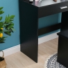 Postazione trucco nero con lampadine LED specchio sgabello Gaia Black Caratteristiche