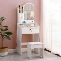 Mobile postazione trucco toeletta specchio sgabello camera letto Flora Prezzo