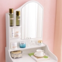 Mobile postazione trucco toeletta specchio sgabello camera letto Flora Acquisto