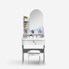 Mobile postazione trucco toeletta specchio sgabello camera letto Flora Catalogo