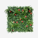 Siepe artificiale sempreverde 100x100cm piante 3D giardino Lemox Promozione