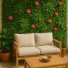 Siepe artificiale sempreverde 100x100cm piante 3D giardino Lemox Offerta