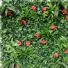Siepe artificiale sempreverde 100x100cm piante 3D giardino Lemox Saldi