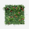 Siepe artificiale sempreverde 100x100cm piante 3D giardino Lemox Sconti
