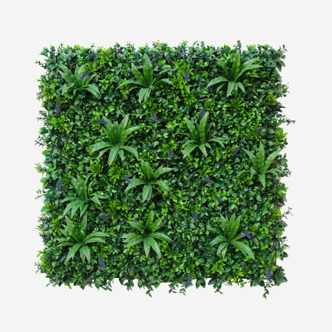 Siepe artificiale realistica pannello 3D giardino 100x100cm Farnuk Promozione