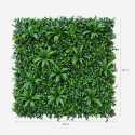 Siepe artificiale realistica pannello 3D giardino 100x100cm Farnuk Sconti