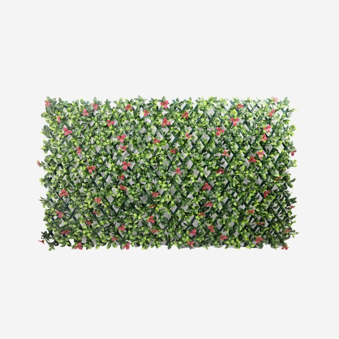 Siepe artificiale da giardino traliccio estensibile 200x100cm Salix Promozione
