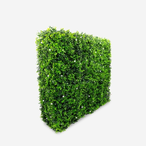 Siepe artificiale 108x33x106cm bosso sempreverde da giardino Ulmut Promozione
