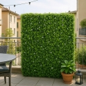 Siepe artificiale 108x33x106cm bosso sempreverde da giardino Ulmut Vendita