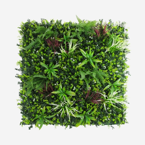 Siepe artificiale 100x100cm pianta 3D realistica balcone giardino Briux Promozione