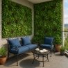 Siepe artificiale 100x100cm pianta 3D realistica balcone giardino Briux Vendita