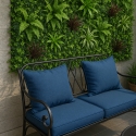 Siepe artificiale 100x100cm pianta 3D realistica balcone giardino Briux Offerta