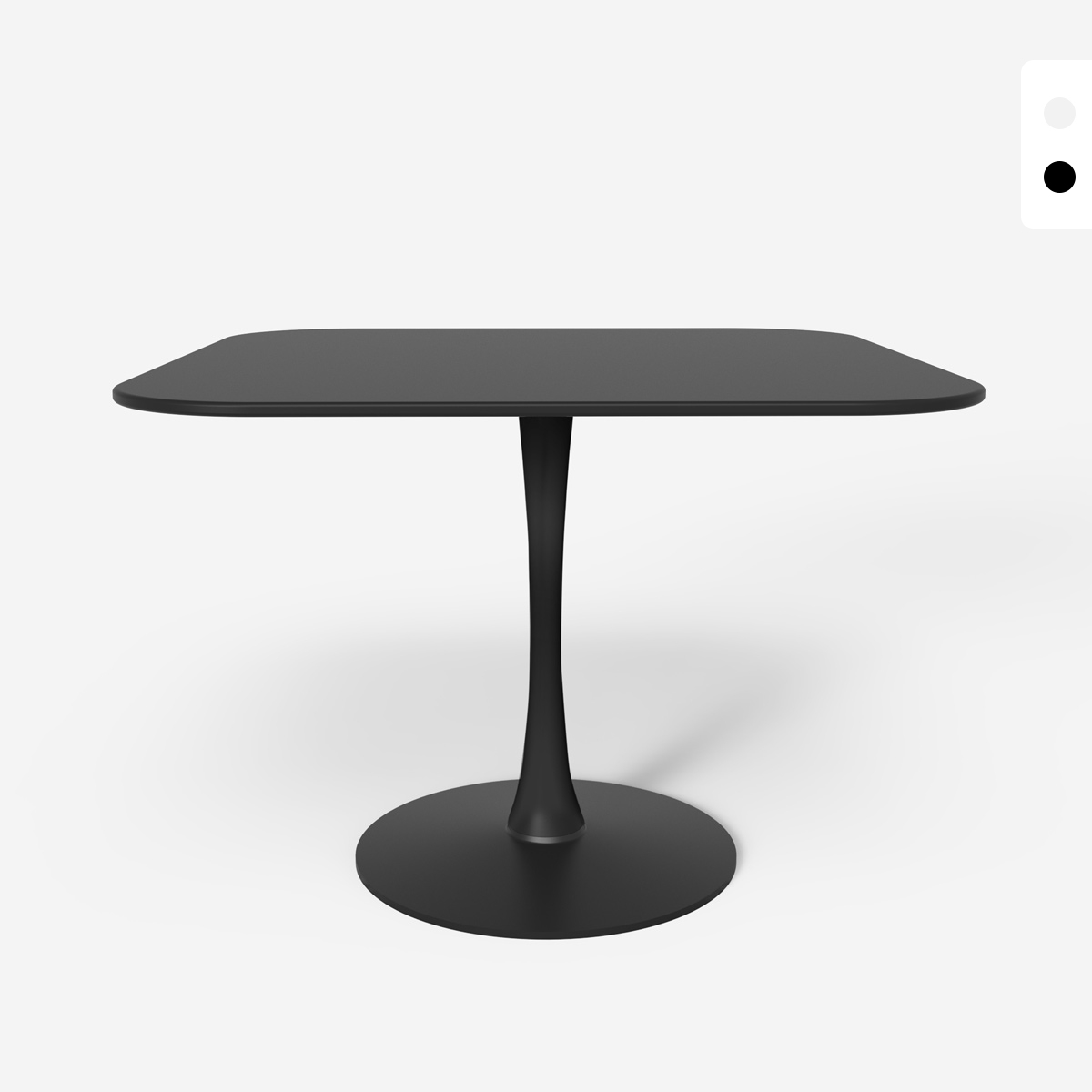 Tavolo quadrato stile Goblet bordi arrotondati sala da pranzo cucina bar Lillium 100