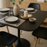 Tavolo quadrato stile Goblet bordi arrotondati sala da pranzo cucina bar Lillium 100