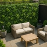 Siepe piante artificiale da giardino grigliato 200x100cm estensibile Laurus Offerta