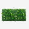 Siepe piante artificiale da giardino grigliato 200x100cm estensibile Laurus Sconti