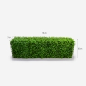 Siepe artificiale bosso da recinzione giardino bassa 158x33x56cm Robuk Saldi