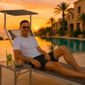 4 Lettini spiaggia mare prendisole in alluminio Santorini Limited Edition Saldi