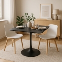 Tavolo quadrato design stile Goblet bar cucina sala da pranzo Lillium 80 Stock