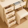 Postazione trucco toeletta specchio cuore sgabello camera da letto Clara Prezzo
