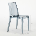 Sedie cucina e bar trasparenti policarbonato impilabile Cristal Light Grand Soleil Design
