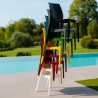 Sedie per cucina e bar Ice Grand Soleil in polipropilene impilabile 