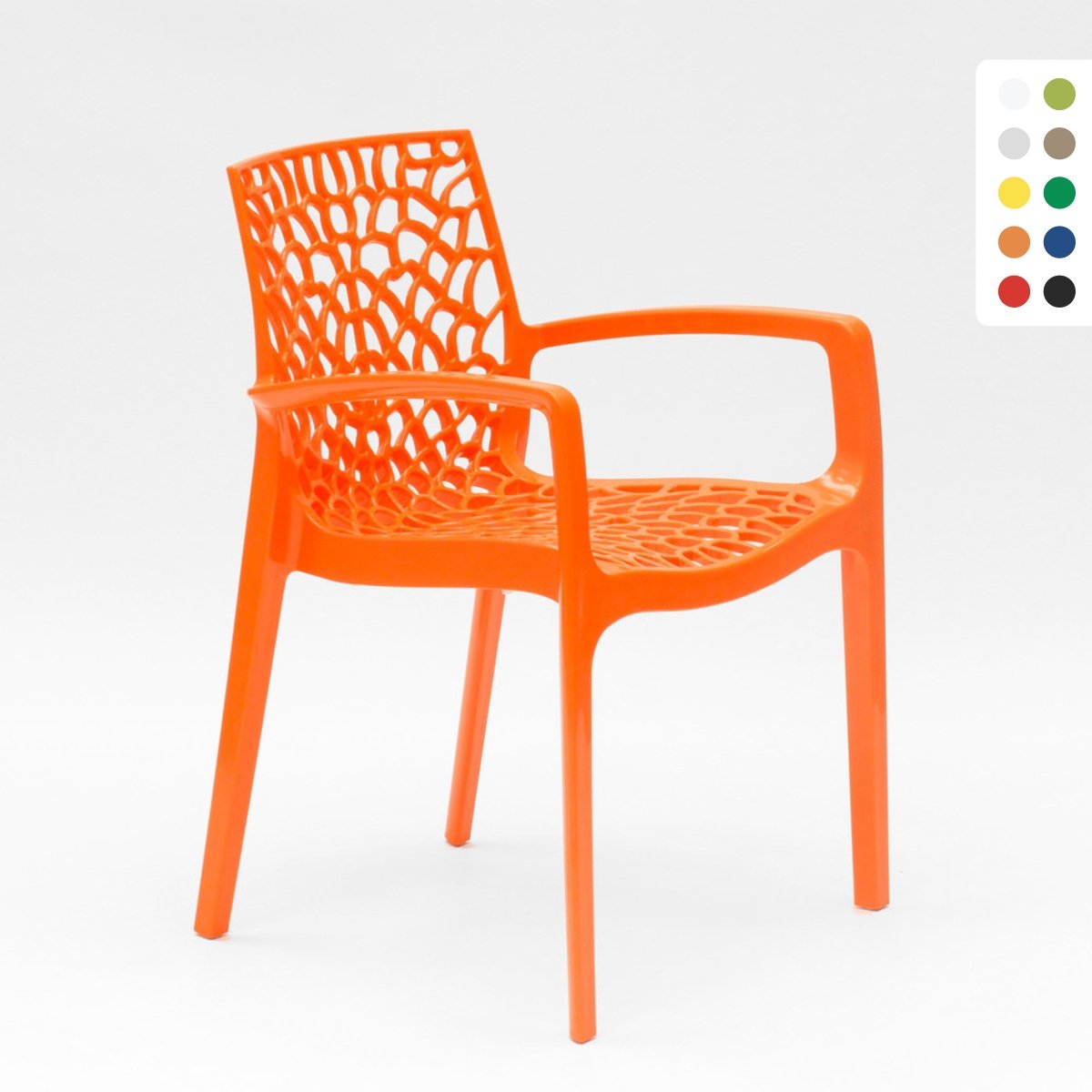 Sedie polipropilene braccioli giardino bar Grand Soleil Gruvyer Arm Promozione