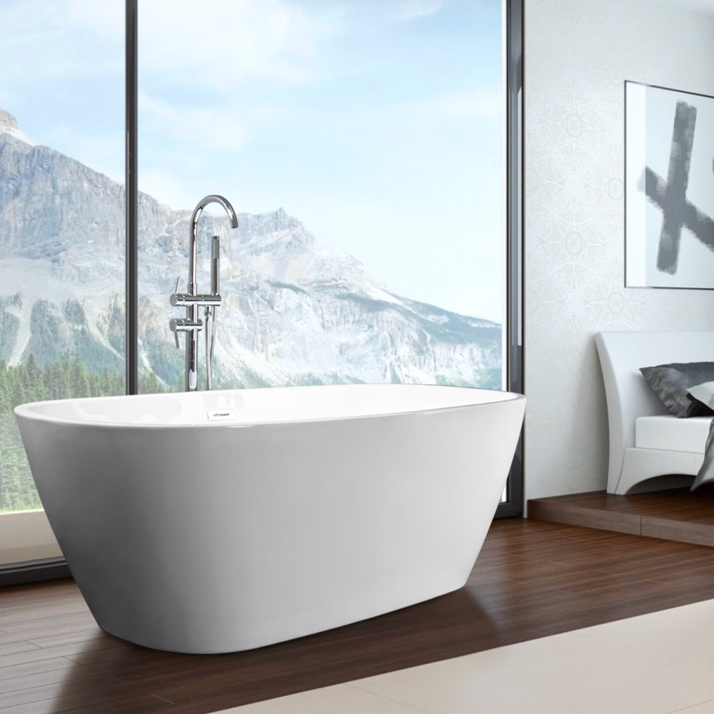 Vasca da Bagno Freestanding Ovale Indipendente Design Moderno Idra