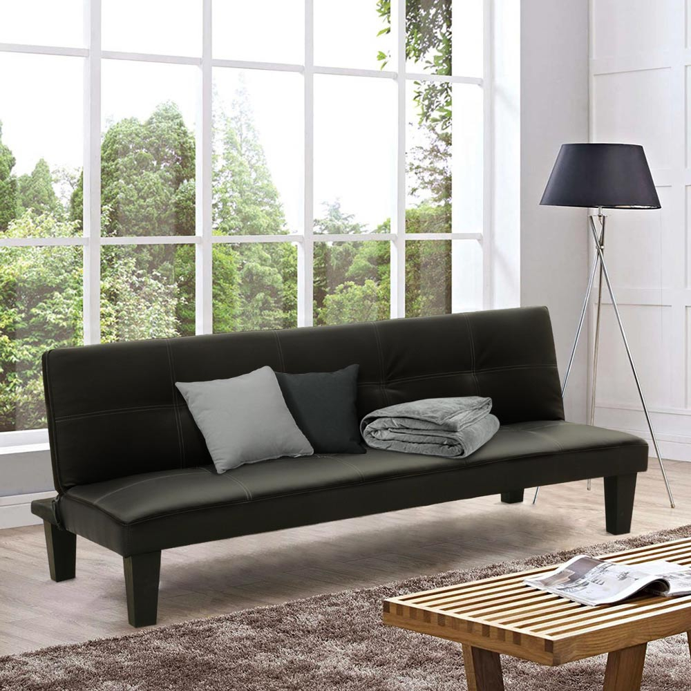Divano Letto Topazio LIViNG piccolo in similpelle per monolocale bilocale