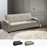 Divano letto 2 posti in similpelle reclinabile Ambra pronto letto Promozione