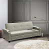 Divano letto 2 posti in similpelle reclinabile Ambra pronto letto Vendita