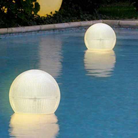 Lampioncino Solare a Led sferico lanterna galleggiante appendibile impermeabile