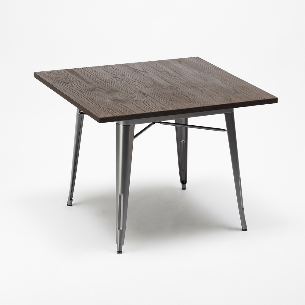 tavoli stile industriale ALLEN tavolo legno gambe metallo