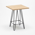 set tavolo alto e 4 sgabelli in metallo stile industriale brooklyn per bar e pub 