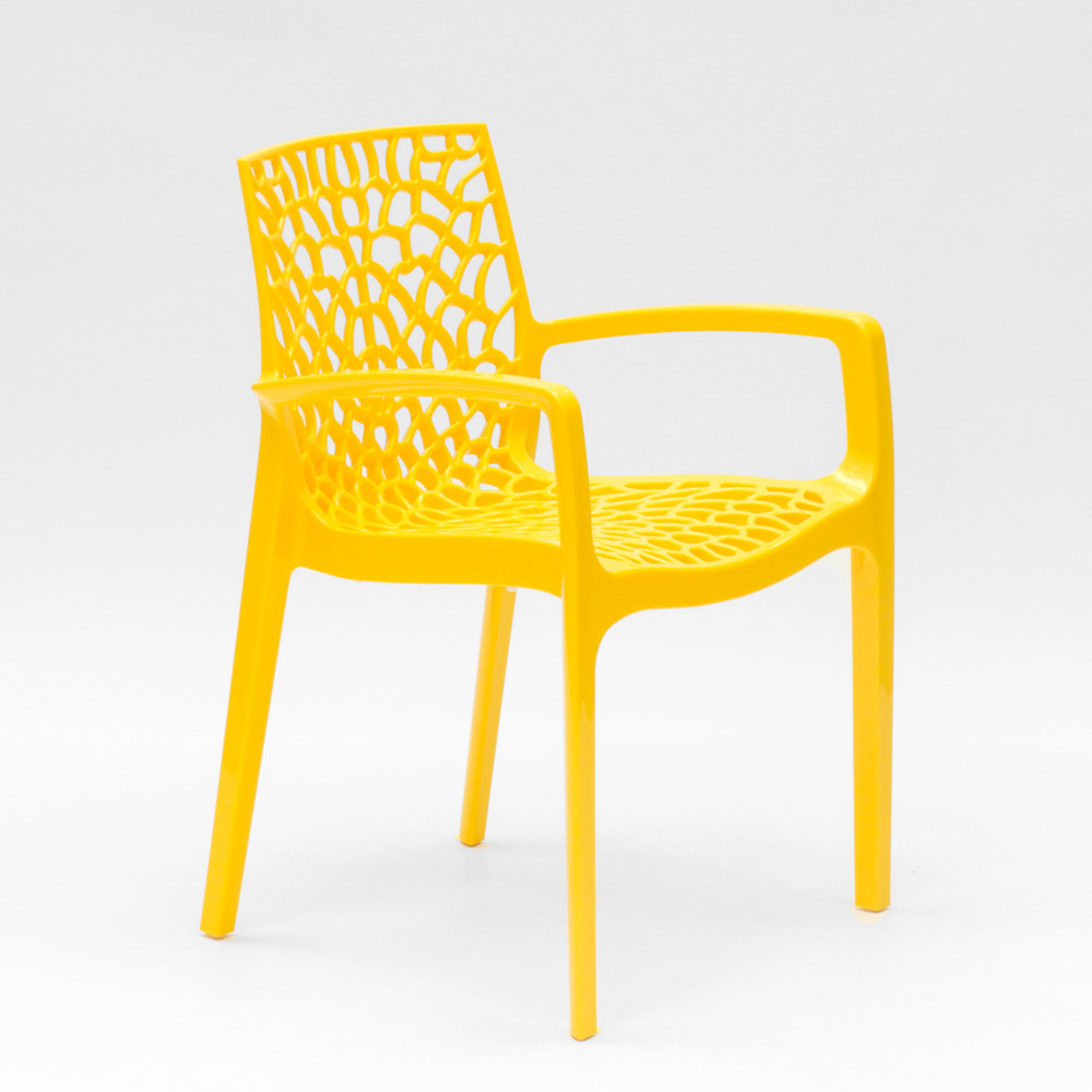 miniature 45  - Chaise en polypropylène accoudoirs jardin café Grand Soleil Gruvyer Arm