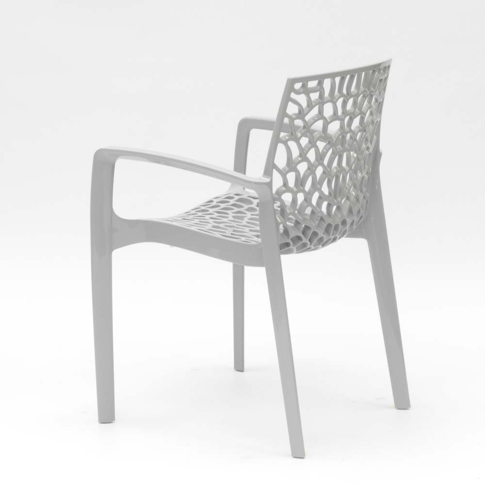 miniature 56  - Chaise en polypropylène accoudoirs jardin café Grand Soleil Gruvyer Arm