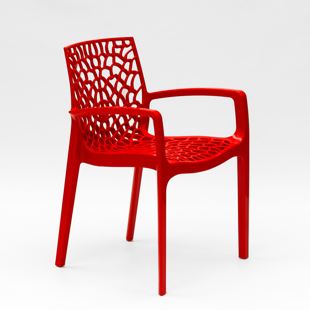 miniature 65  - Chaise en polypropylène accoudoirs jardin café Grand Soleil Gruvyer Arm
