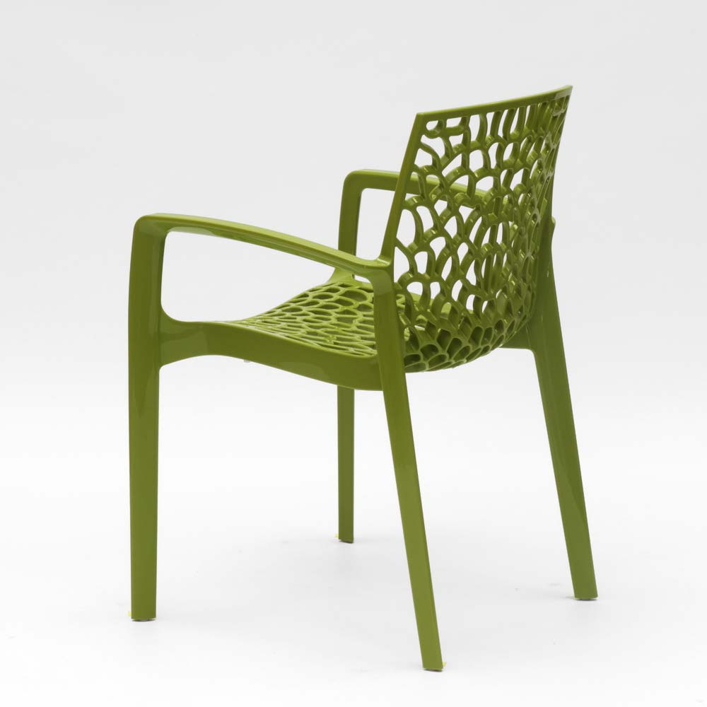 miniature 76  - Chaise en polypropylène accoudoirs jardin café Grand Soleil Gruvyer Arm