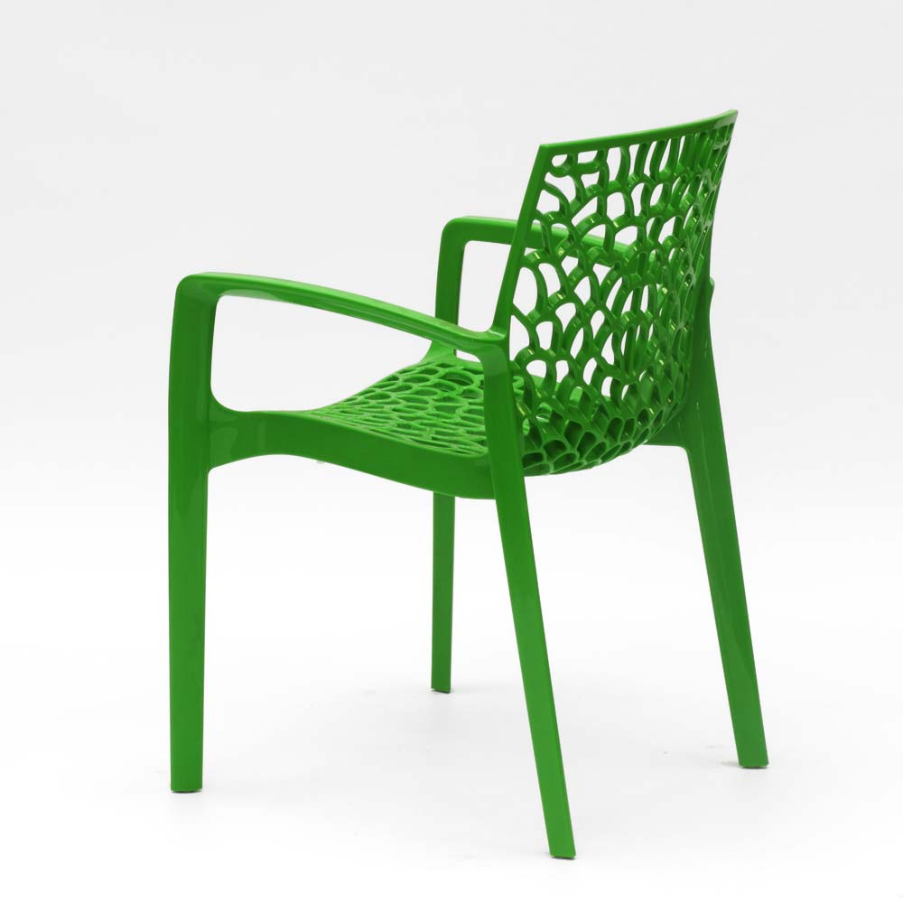 miniature 86  - Chaise en polypropylène accoudoirs jardin café Grand Soleil Gruvyer Arm
