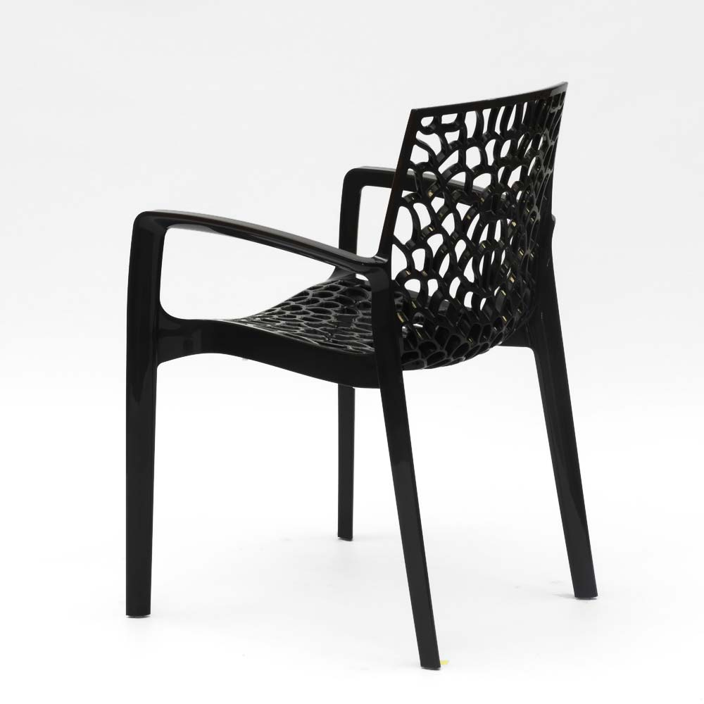 miniature 26  - Chaise en polypropylène accoudoirs jardin café Grand Soleil Gruvyer Arm