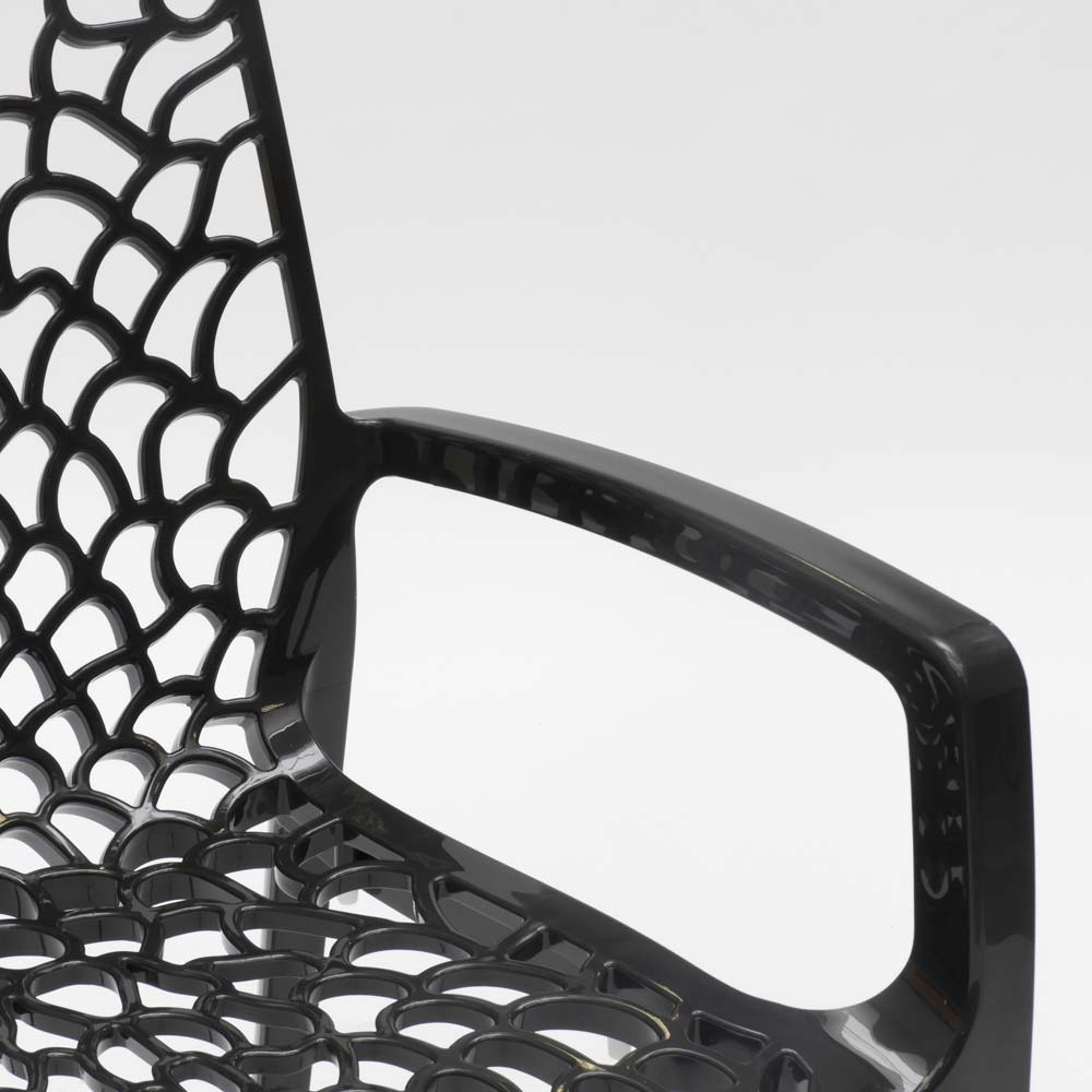 miniature 27  - Chaise en polypropylène accoudoirs jardin café Grand Soleil Gruvyer Arm