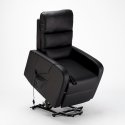 Poltrona reclinabile relax elettrica con alzapersona in similpelle Elizabeth Design Catalogo